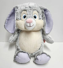 Load image into Gallery viewer, Grey Cubbie Bunny (Lilac Stars)