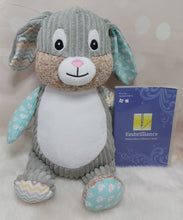 Load image into Gallery viewer, Mint Harlequin Cubbie Bunny