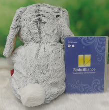 Load image into Gallery viewer, Grey Cubbie Bunny (Yellow Stars)