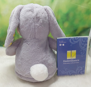 Grey Polkadot Cubbie Bunny