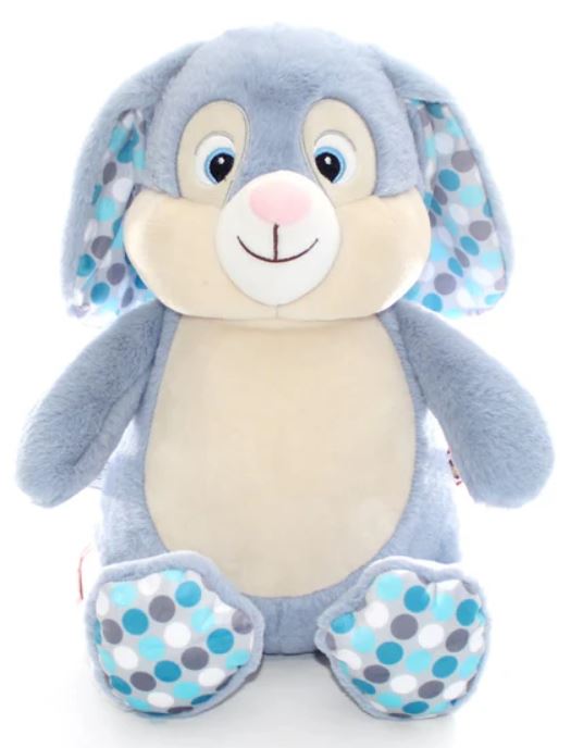 Blue Polkadot Cubbie Bunny