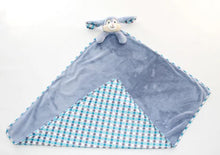 Load image into Gallery viewer, Blue Polkadot Bunny Blanket
