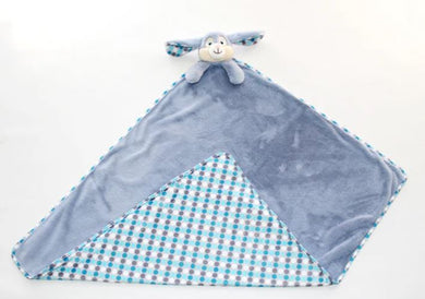 Blue Polkadot Bunny Blanket