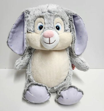 Grey Cubbie Bunny (Lilac Stars)