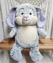 Load image into Gallery viewer, Grey Cubbie Bunny (Lilac Stars)