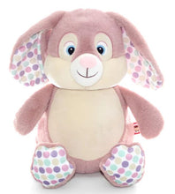 Load image into Gallery viewer, Pink Polkadot Cubbie Bunny