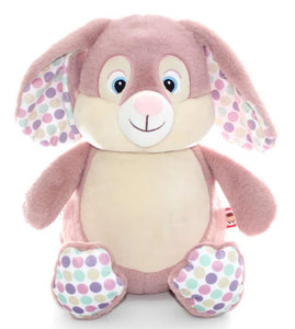 Pink Polkadot Cubbie Bunny