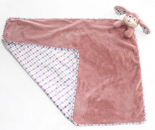 Load image into Gallery viewer, Pink Polkadot Bunny Blanket