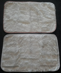 Reversible White/Pink Blanket (half size)