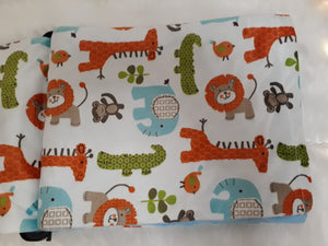 Blue Safari Minky Blanket