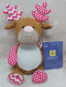 Cupcake the Pink Cubbie Reindeer