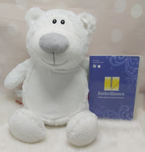 Load image into Gallery viewer, Cubbyford the Grey Nosed White Cubbies Bear