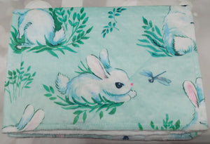 Cute Bunnies Minky Blanket