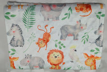 Load image into Gallery viewer, Jungle Animals Minky Blanket