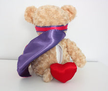 Load image into Gallery viewer, Pink and Purple Snugabudz Courageous Bear