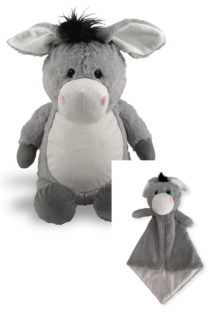 Little Elska Donkey and Cuddle Blanket Combo