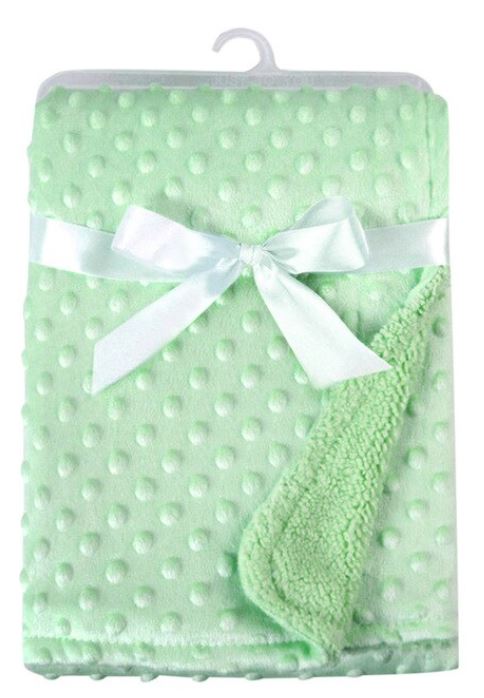 Green Minky Blanket