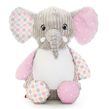 Load image into Gallery viewer, Bubblegum the Harlequin Elephant Cubbie