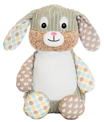 Springtime Harlequin Cubbie Bunny