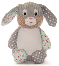Load image into Gallery viewer, Chic Harlequin Cubbie Bunny