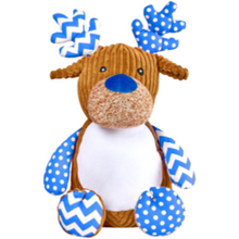 Load image into Gallery viewer, Harry the Blue Cubbie Reindeer