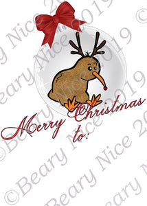 Kiwi Bauble Santa Sack