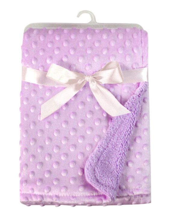 Lilac Purple Minky Blanket