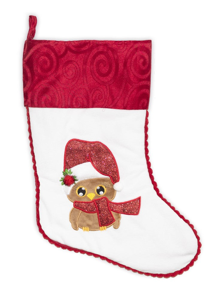 Christmas Owl Stocking