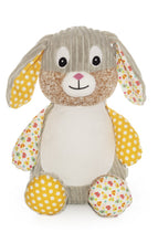 Load image into Gallery viewer, Morning Sunshine Harlequin Cubbie Bunny