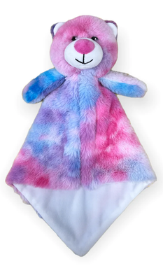 Little Elska Pink Tie Dye Bear Blanket